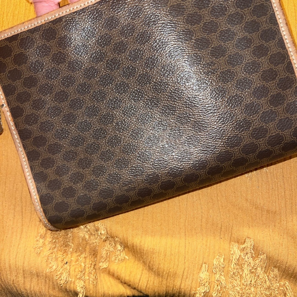 Celine Brown and Tan Cosmetic Bag - Picture 12 of 12